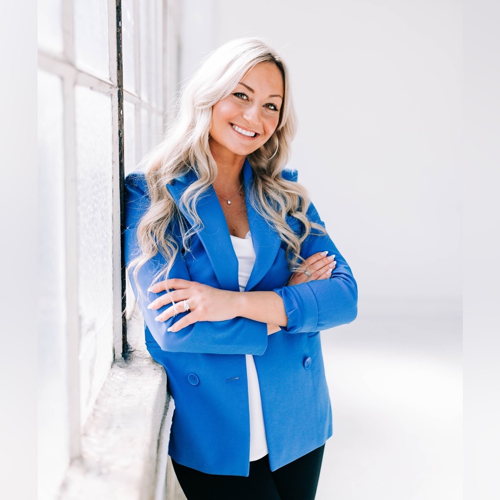 Cobalt blue Express Blazer